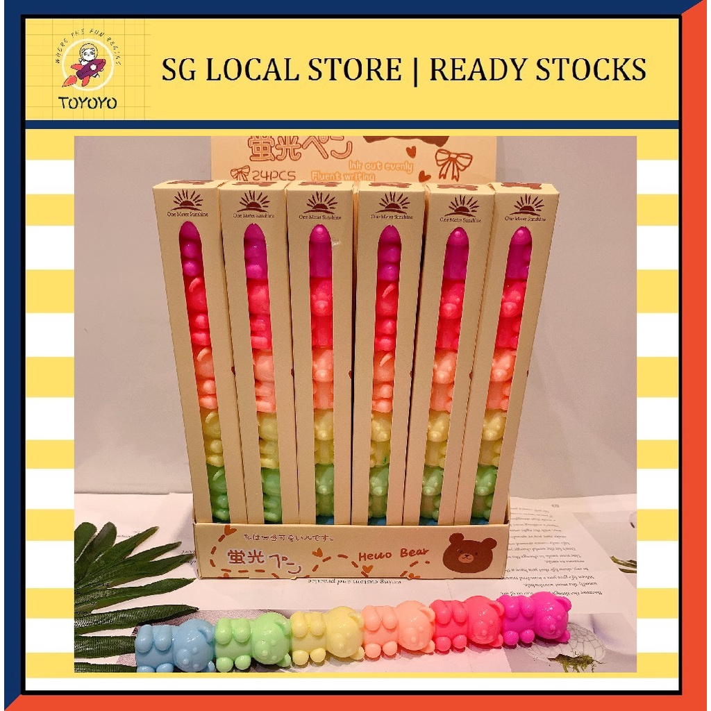 Gummy bear Highlighter 5 in 1 Color Party Supplies Novelty gift