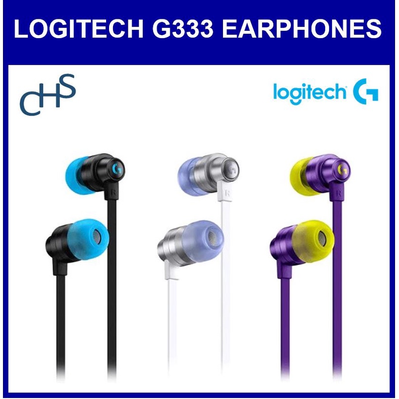Logitech G333 Gaming Earphones with Mic and Dual Drivers Earphones with