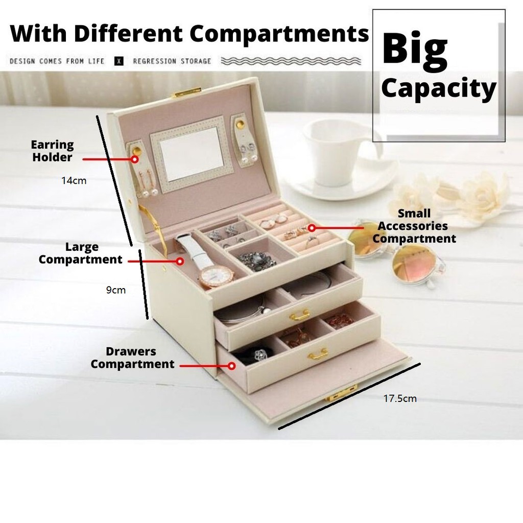 Best Gift Jewelry / Accessories Storage Box Store your Earrings rings