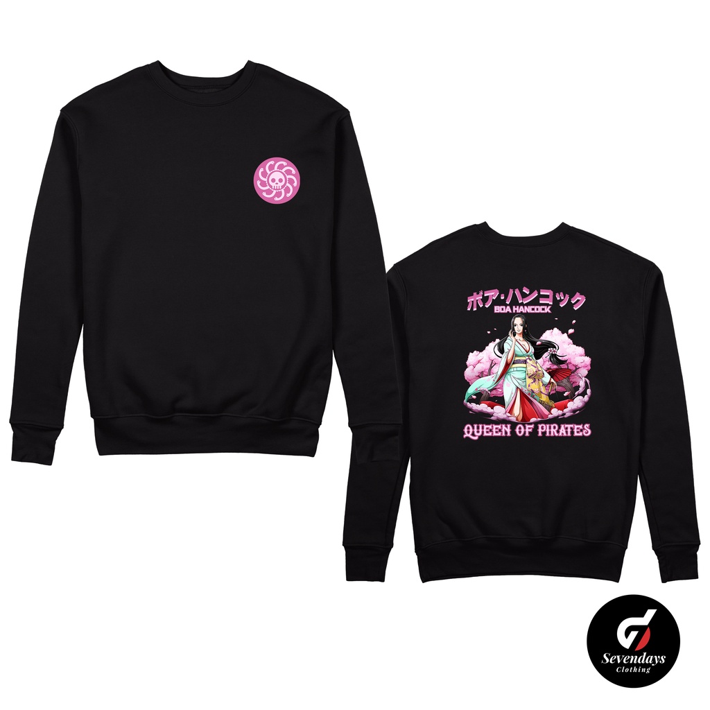 One PIECE ONE PIECE ONE PIECE ONE PIECE QUEEN OF PIRATES Crewneck