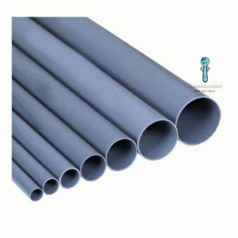PVC Pipe 4” 100mm 6” 155mm PVC Grey Class O Pipe Air Plastik