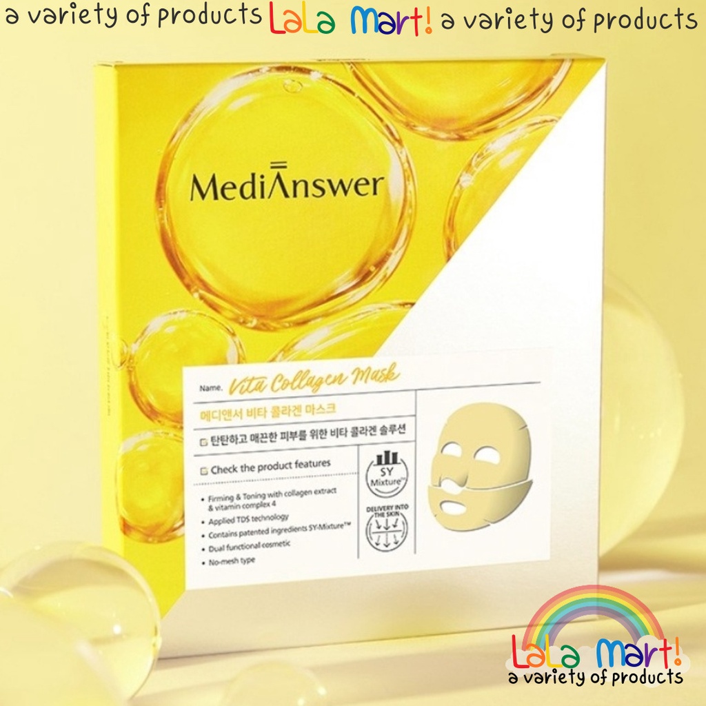 [ Made in Korea] medianswer Vita Collagen Mask Pack 5p(1Box) ,1p
