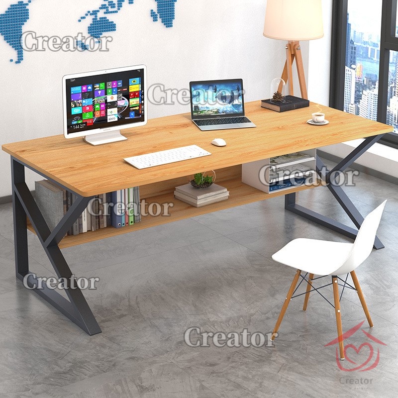 Home Simple Desktop Computer Desk Modern Wood Desktop Offic Computer