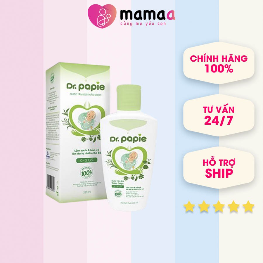 Drpapie herbal bath water Support for the prevention of rash