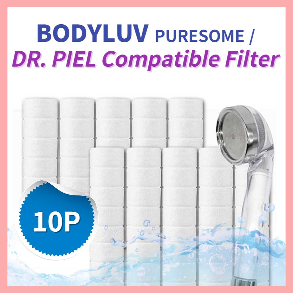 [BODYLUV Puresome/Dr.Piel] Korean Shower Head Compatible Filter 10EA