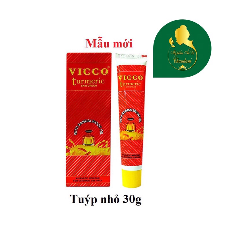 Vicco turmeric cream reduces acne, dark spots 30g Vicco Turmeric 30g