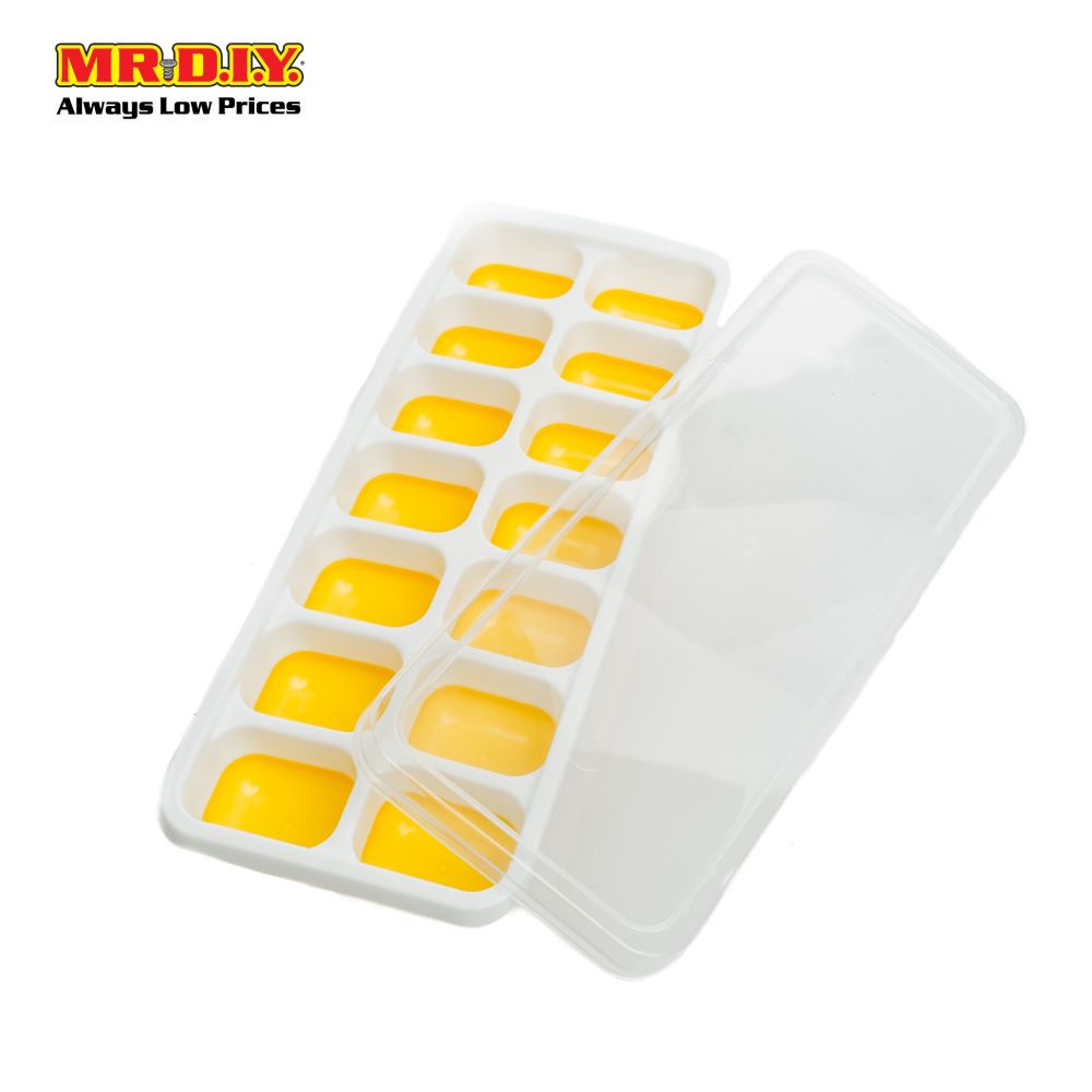 MR.DIY Plastic Ice Cube Tray Container with Lid (1pc) Shopee Singapore