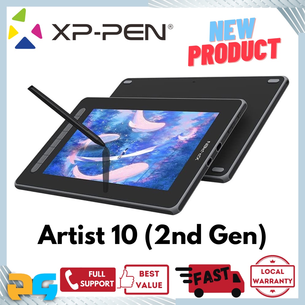 XPPen Artist 10 (2nd Gen) Graphic Drawing Tablet IPSADS FHD 1080P