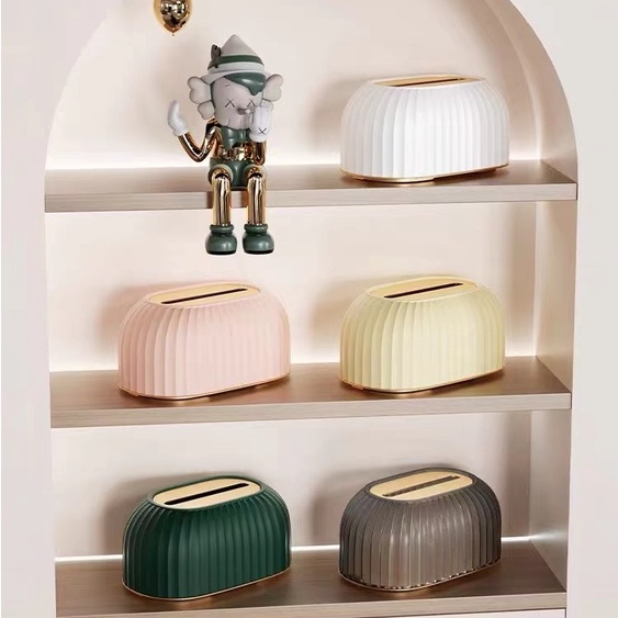 Desktop lift tissue box paper box household living room light luxury