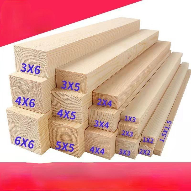 Pine Strip Solid Wood Material Wooden Strip Long DIY Handmade Partition