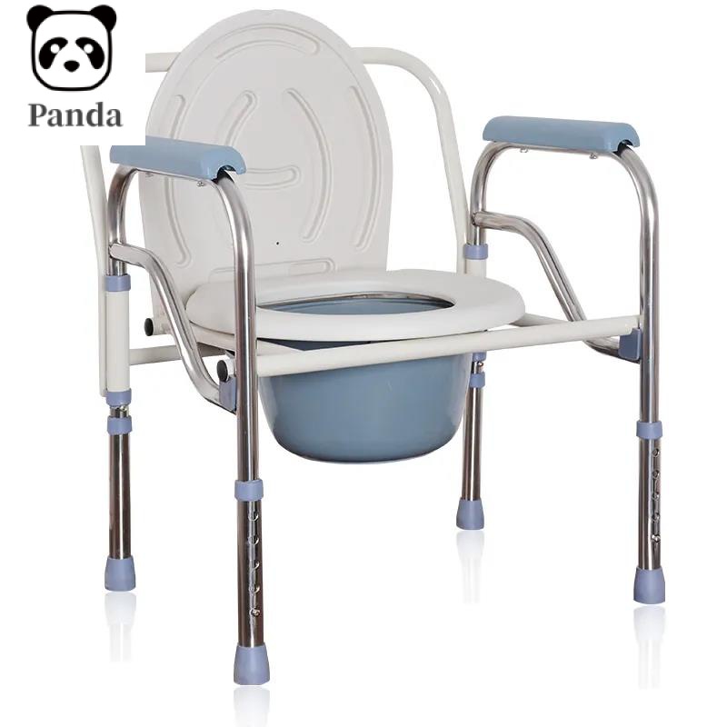 Adjustable Portable Potty Chair Toilet Foldable Commode Chair