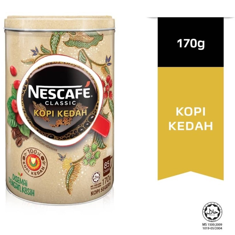 Nescafe Classic Instant Coffe Kedah 170g Shopee Singapore