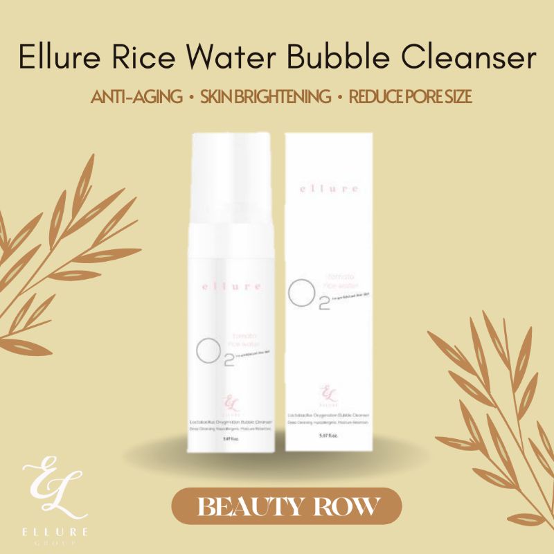 Ellure Lactobacillus Oxygenation Rice Water Bubble Cleanser Shopee