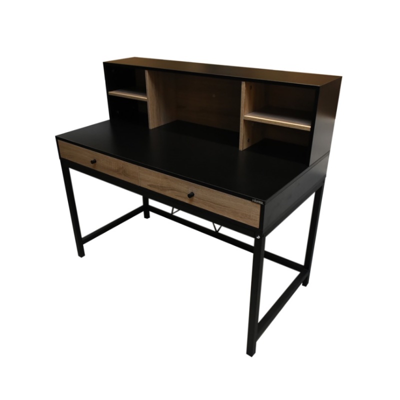 VHIVE Darren 1.2m Study Desk (120cm Home Office Study Table with Hutch