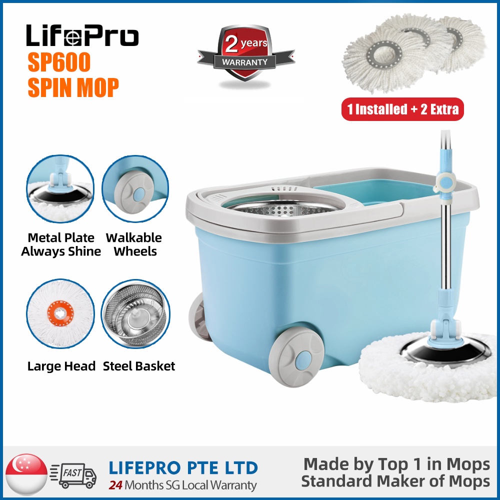 LifePro SP600 Walkable Spin Mop with Wheels/Top 2 Manufacture in Mops