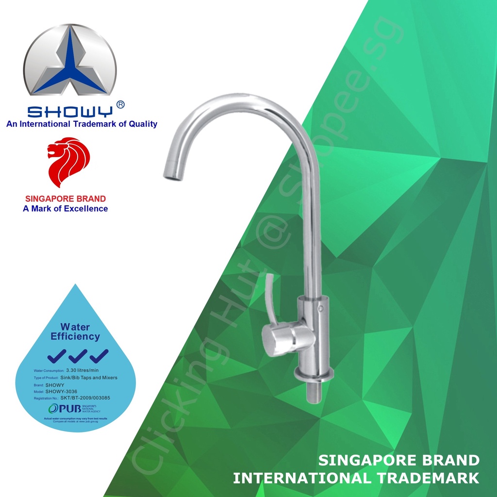 [SG LOCAL SELLER] SHOWY "Verge" Sink Tap / Kitchen Single Lever Cold