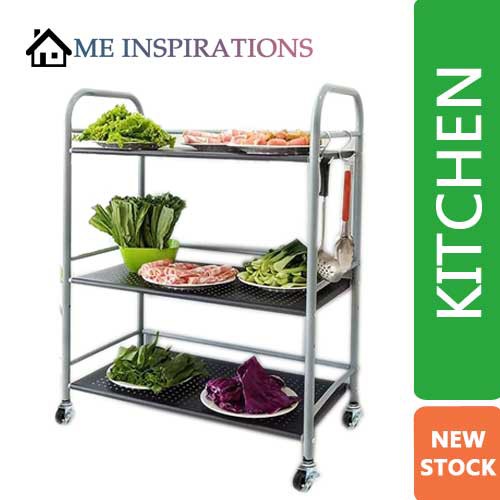 Multipurpose 3 Tier Kitchen Trolley Suitable for Steamboat Caddy