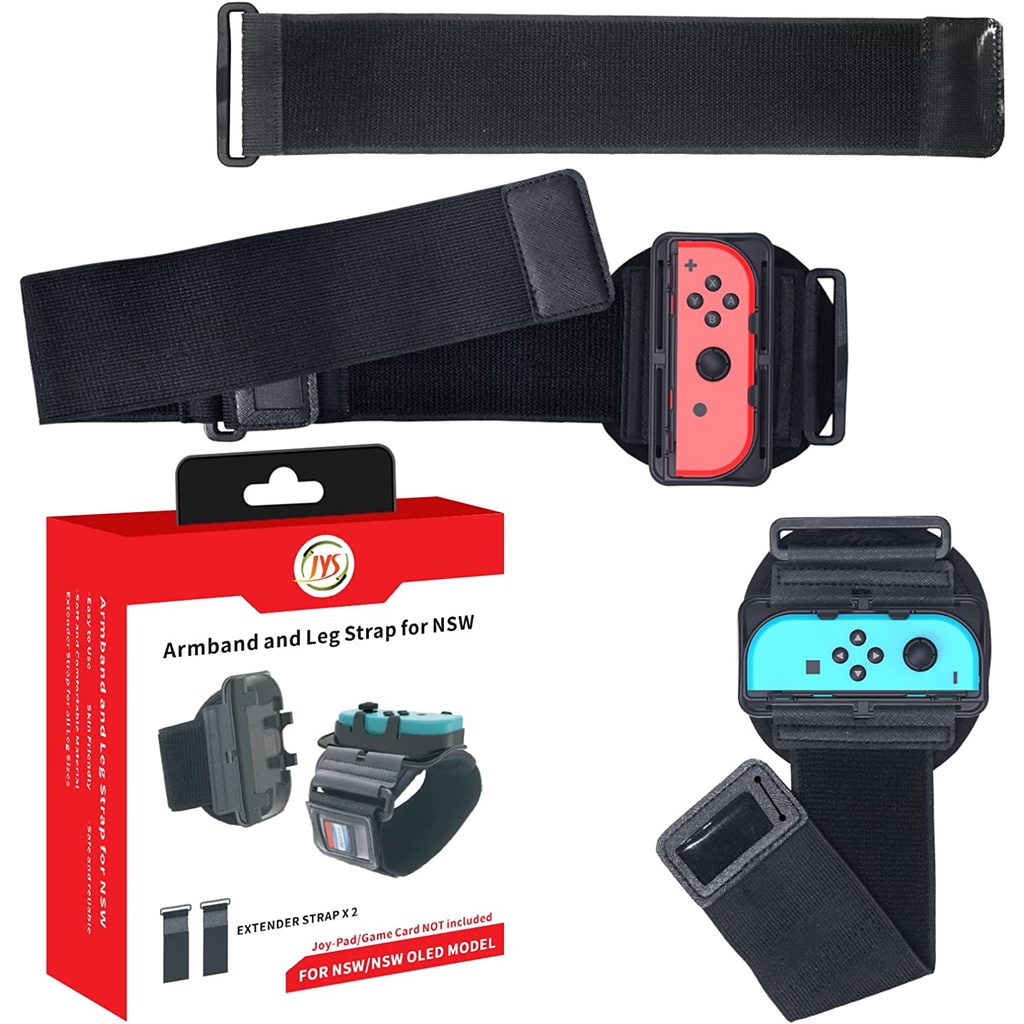 JYS Just Dance 2022 Wristband and Switch Sports Leg Strap, JOYTORN 2 in