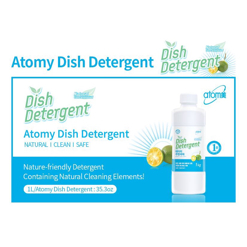 {SG STOCKS} High Concentrate Atomy Class 1 Dish Detergent, Fruits and