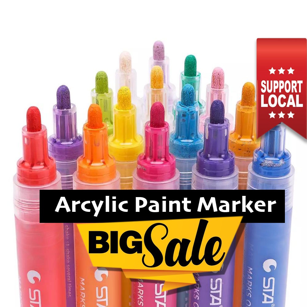 SG Most Popular Single Stick Acrylic Paint Marker 24 Colours Great Quality Trusted Artfarm High