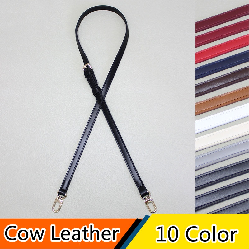 Cow leather Bag Strap belt adjustable Single shoulder bag accessories 1.5CM Shopee Singapore