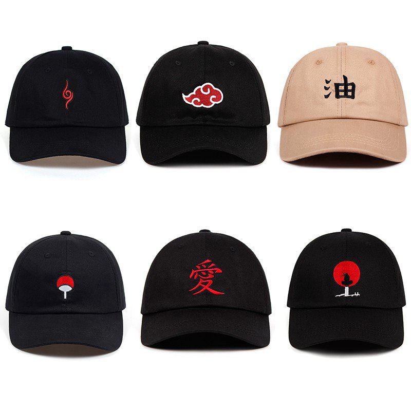 Naruto baseball cap dad hat Kakashi Sharingan Gaara Jiraiya Akatsuki