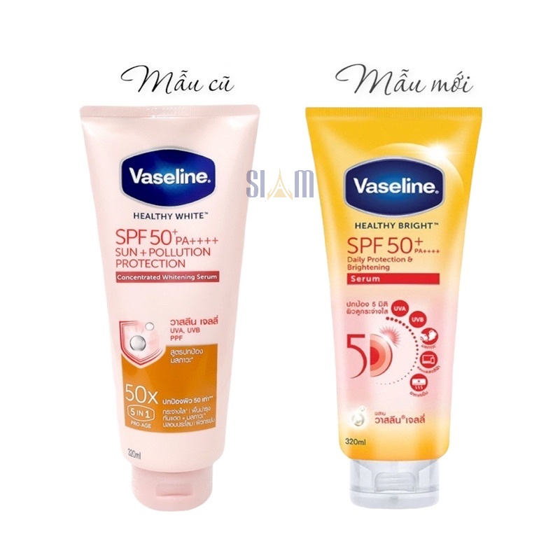 VASELINE Sunscreen (vasaline, Vaselin) 50x SPF 50 + Thailand (Vasalin