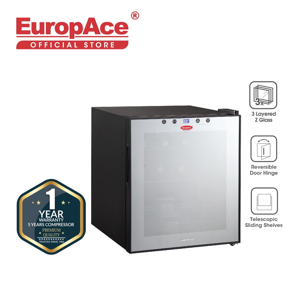 EuropAce 15 Bottles Wine Cooler EWC 152 Shopee Singapore