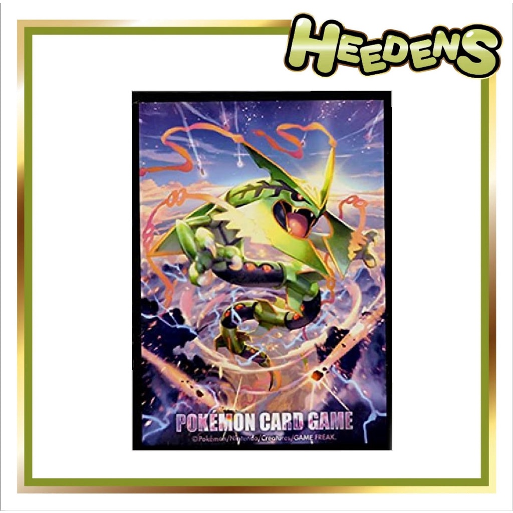 Pokemon Japanese Nintendo Mega Rayquaza Card Sleeves Shopee Singapore