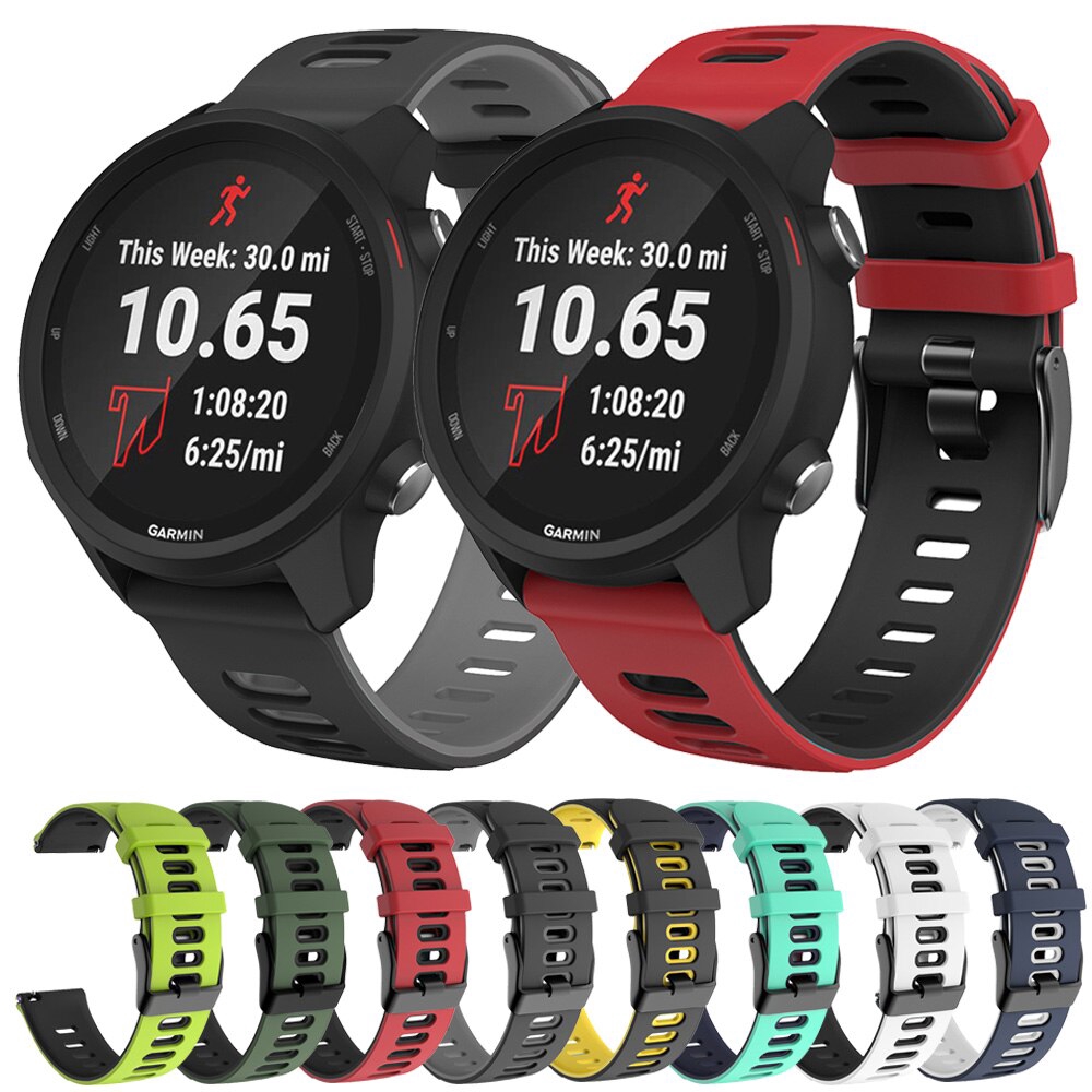 For Garmin Forerunner 245 245M Music Smart Watch Sport Silicone Band