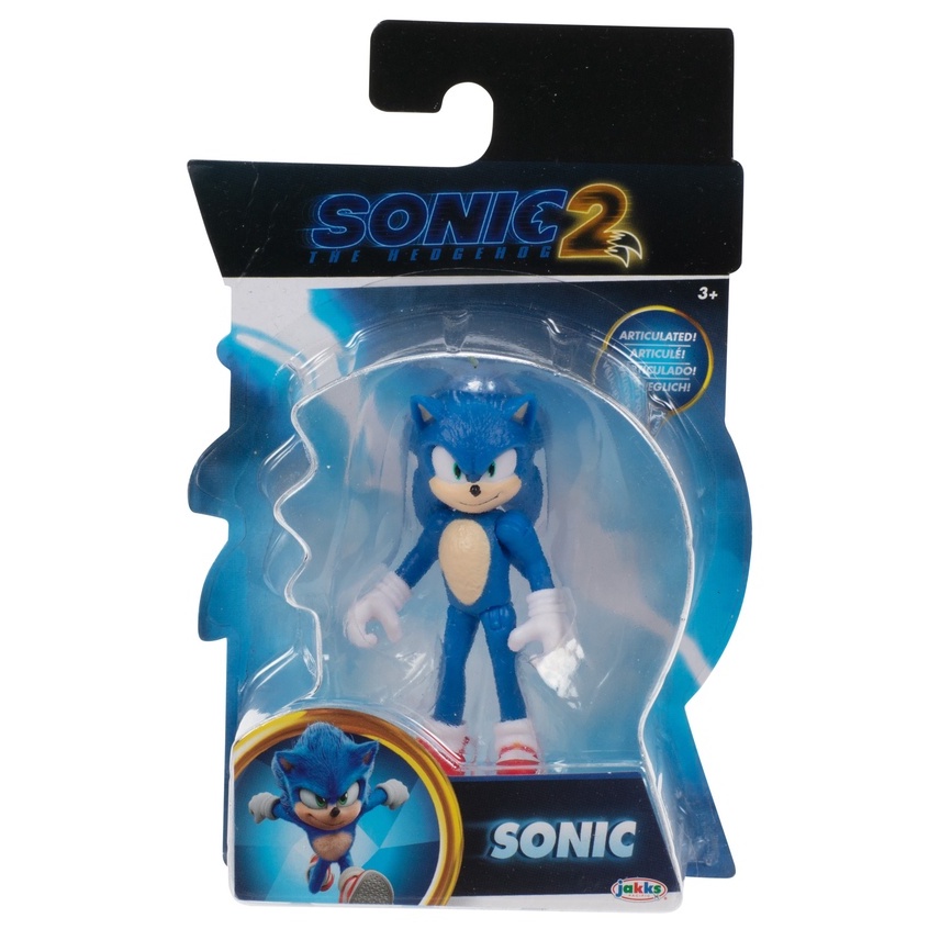 Sonic 2 the Hedgehog 2.5inch Sonic Action Figure, Bendable