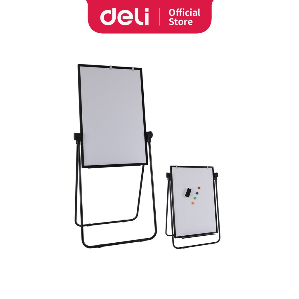 Deli Double Sided White Board Flip Chart Easel Stand E7886 Shopee