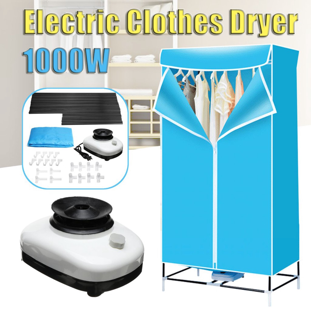 220V 1000W Portable Electric Clothes Dryer Wardrobe Drying Machine Household Drying Closet