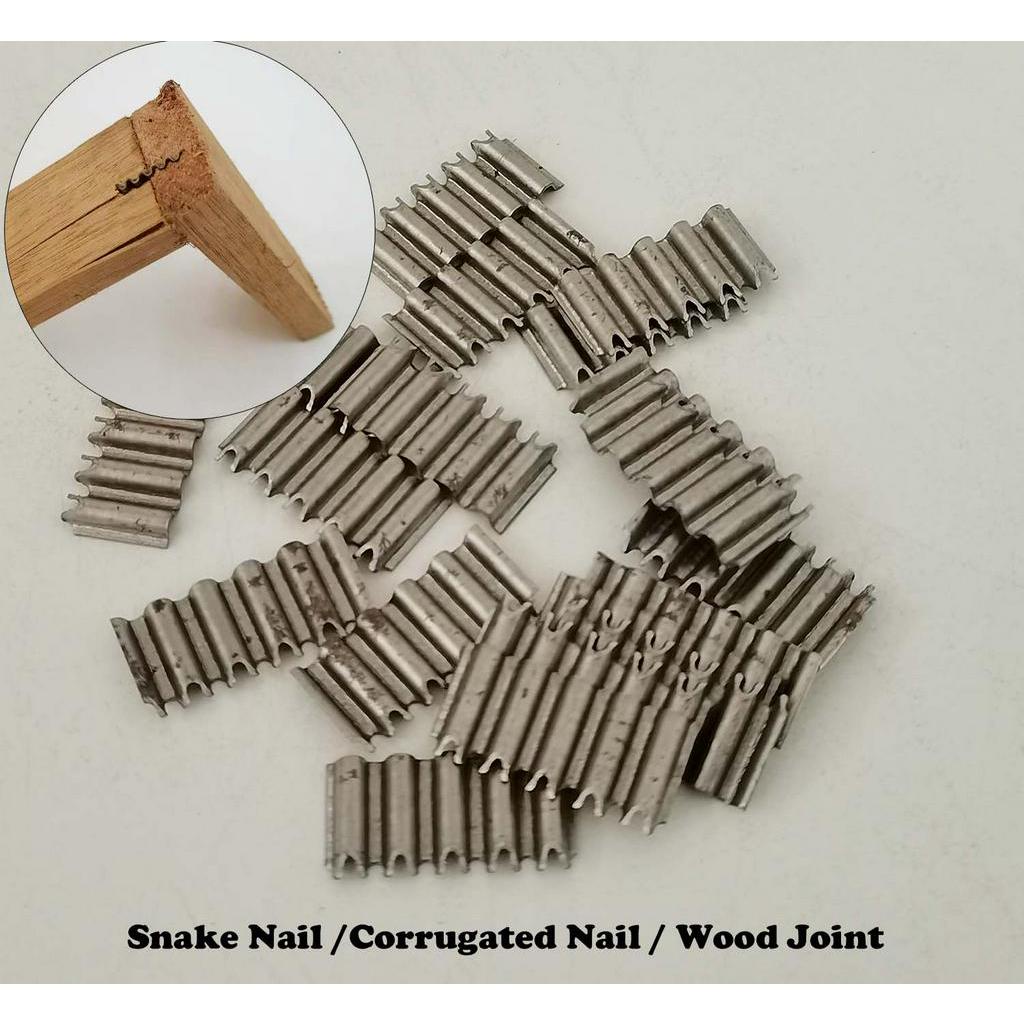 Heavy Duty Snake Nails/ Corrugated Nails For Wood Joint And Furniture Shopee Singapore