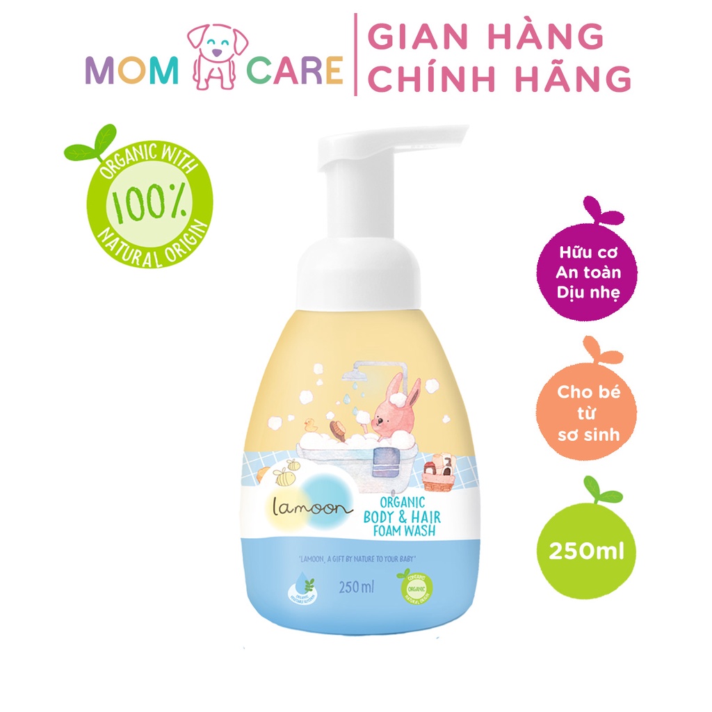 Organic Baby Shower Gel Lamoon Foam Bottle Of 250ml Shopee Singapore