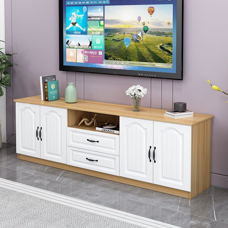 TV Solid Wood Living Room TV Storage White 2m TV Console(AR) Shopee
