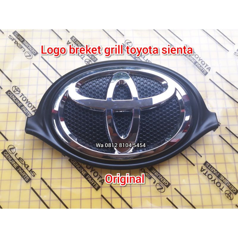 Toyota sienta original Front grill emblem Bracket logo Shopee Singapore