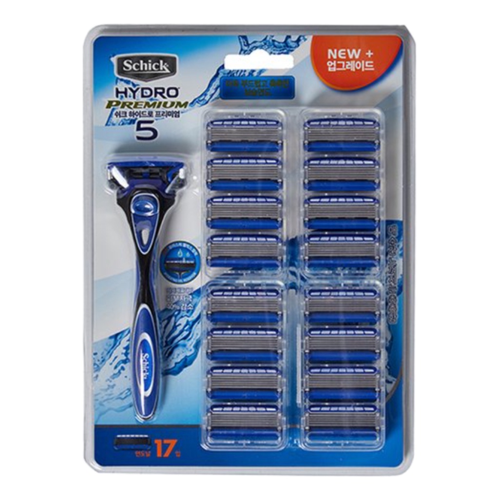 Schick Newly Improved Hydro Premium 5 Men's 5 Blade Razor Set with 1