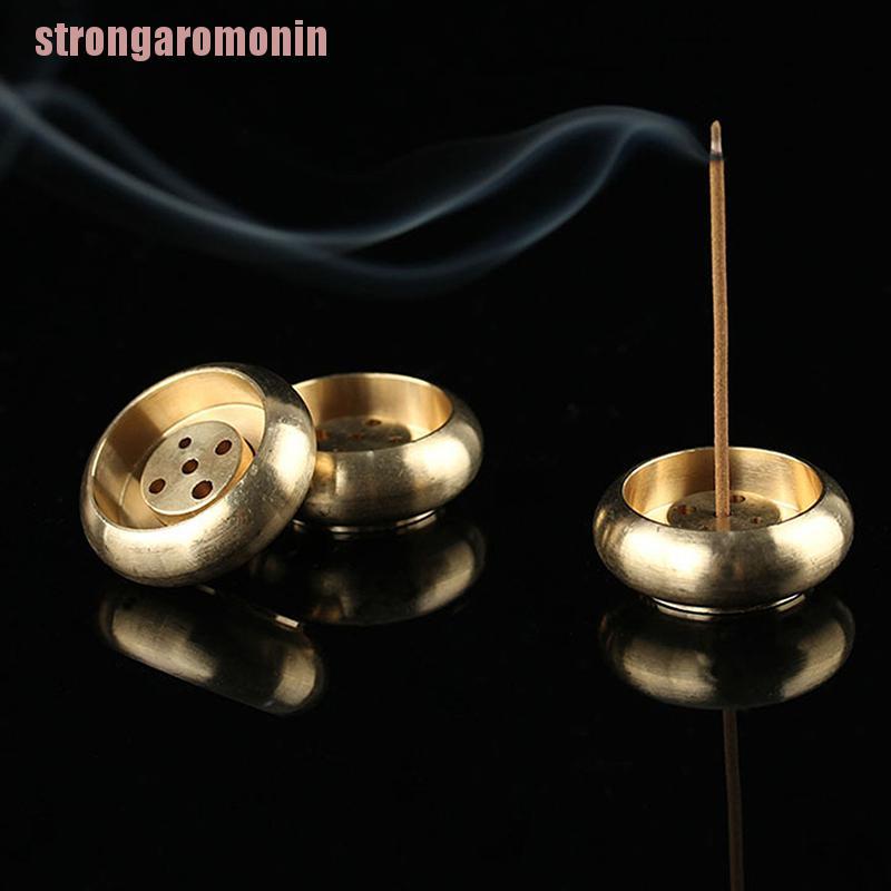 【aro】1pcs High Quality 5 Holes Mini Brass Incense Burner Incense Sticks