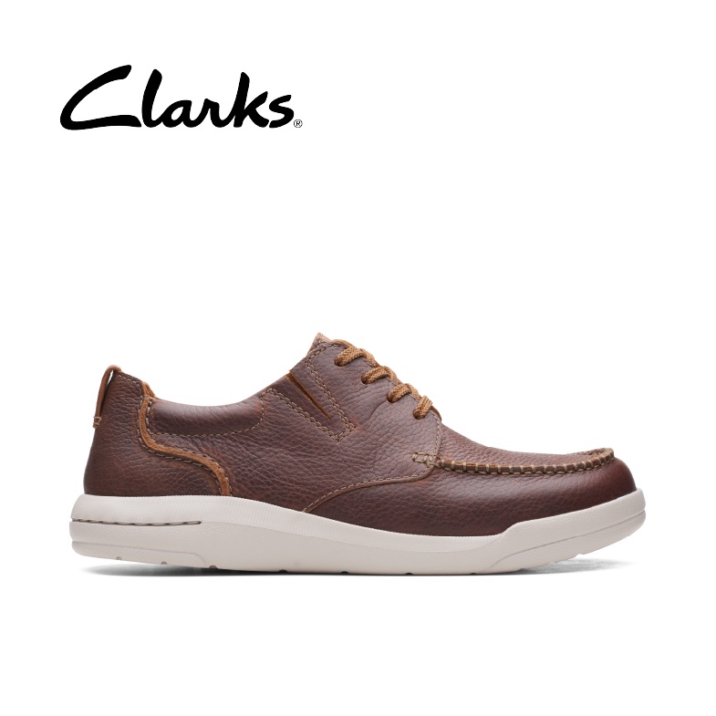 CLARKS Driftway Low Dark Tan Lea Mens Shoes Shopee Singapore