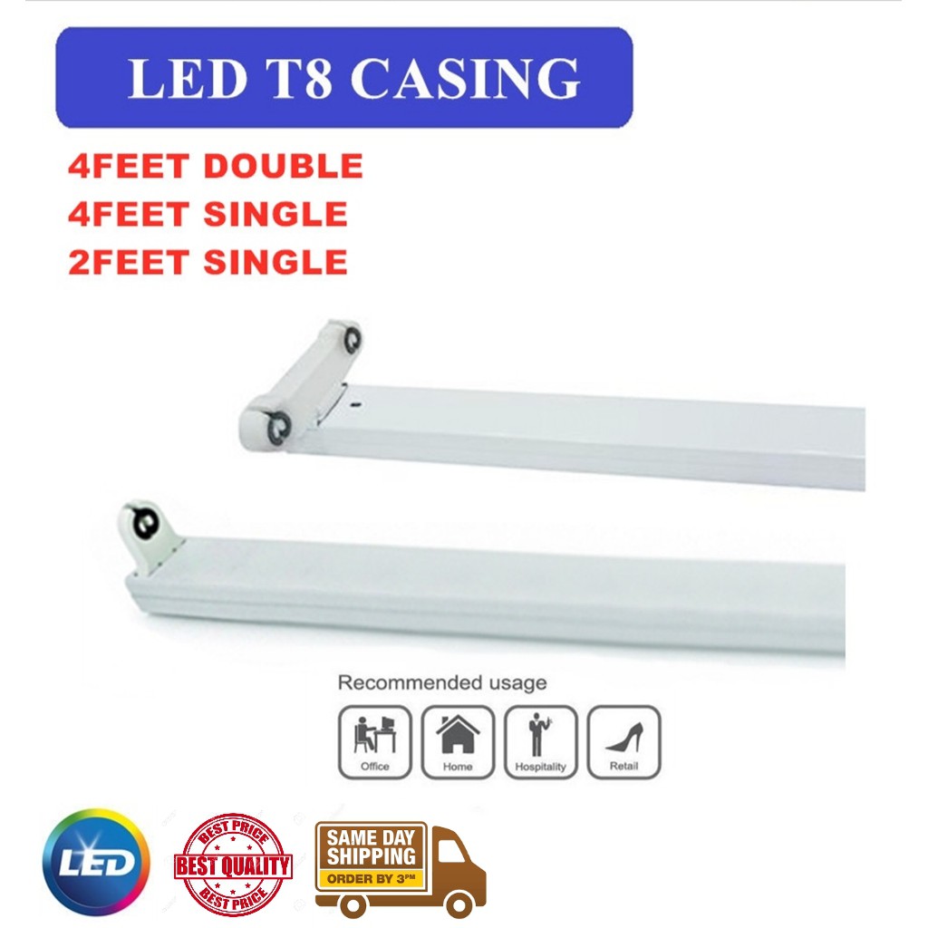 LED T8 Casing LED T8 Fitting T8 LED Tube LED Single Casing 2FT 4FT