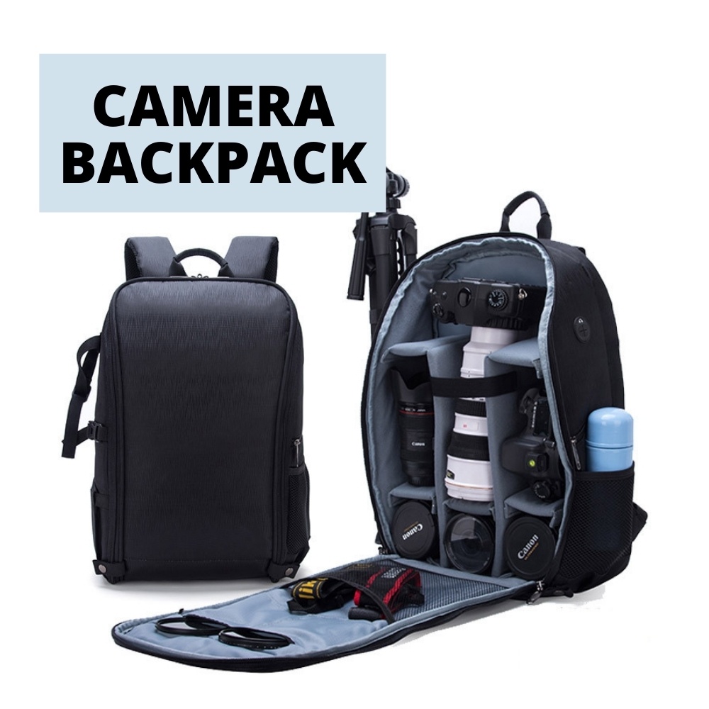 【SG】Waterproof Camera Backpack Bag DSLR Bagpack with 15.6" Laptop Compartment aslo for Camera