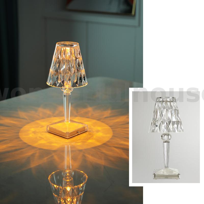 KartellStyle Crystal Desk Lamp USB Touch Sensor Bar Light Decor