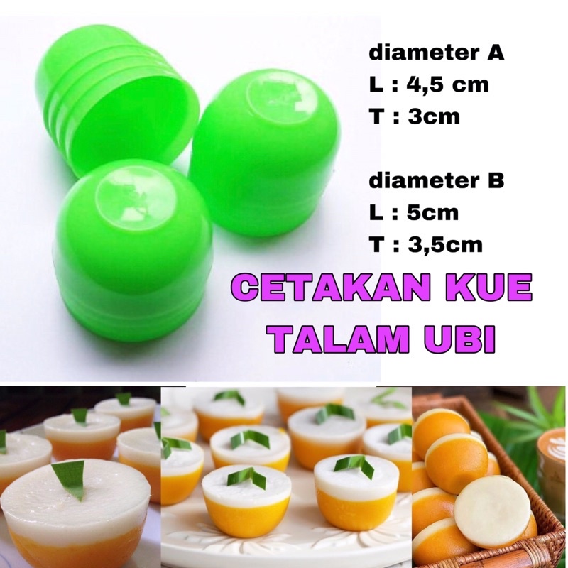 12pcs Cake Molds Tray Small Large Bowls Plastic Bugis Cake Molds Apem