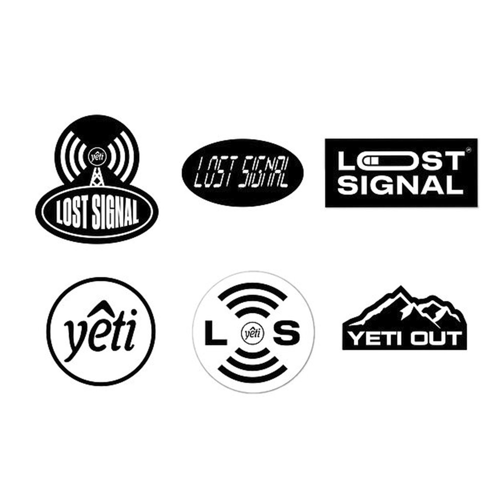 YETI OUT "LOST SIGNAL" Sticker Pack/Sticker Pack [CbP] Shopee Singapore