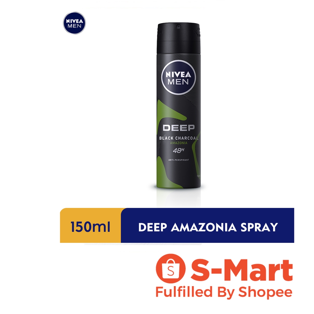 NIVEA Deodorant Male Deep Amazonia (M) Spray 150ml Shopee Singapore
