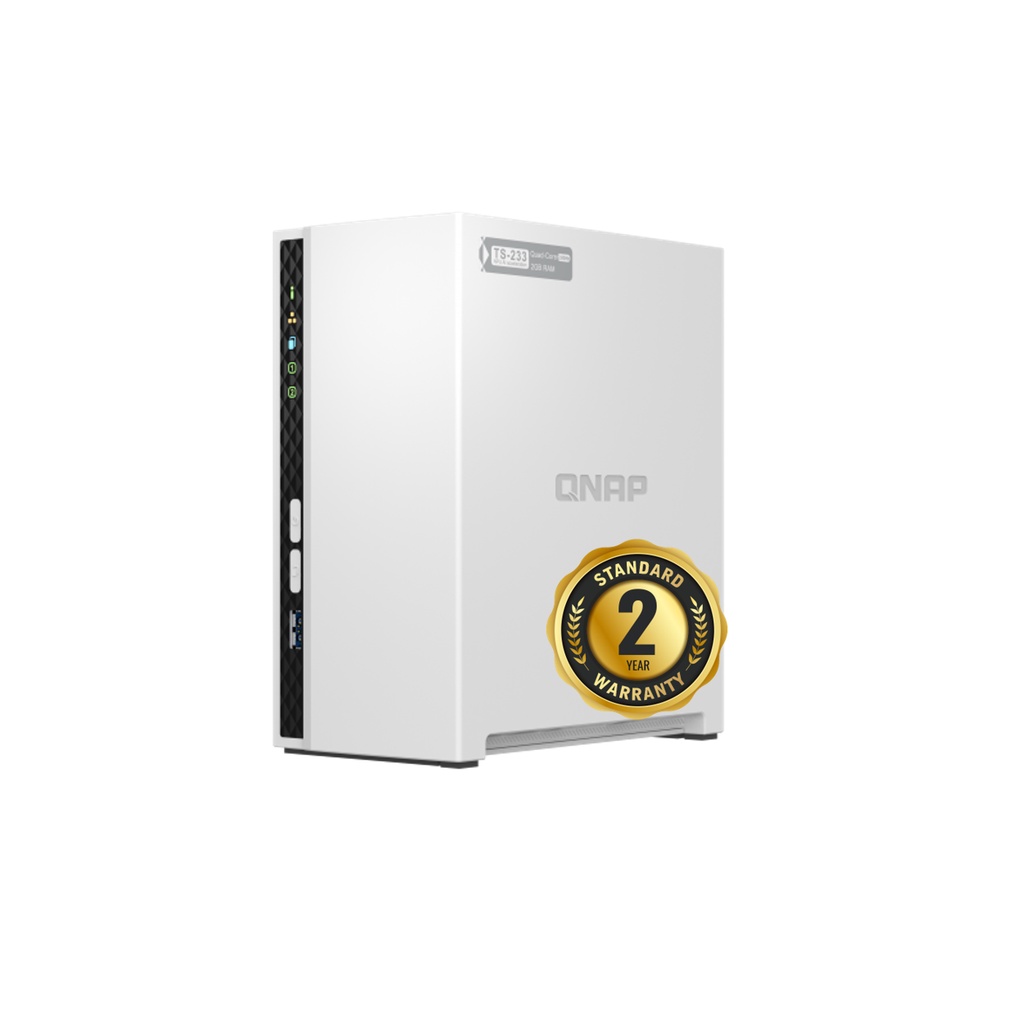 QNAP TS233 2Bay NAS with 4core 2.0GHz 64bit ARM CPU and 2GB Memory