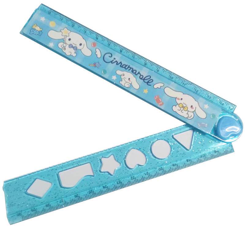 Sanrio Mymelody Kuromi Cinnamoroll Pompom Purin 30cm Folding ruler Cute