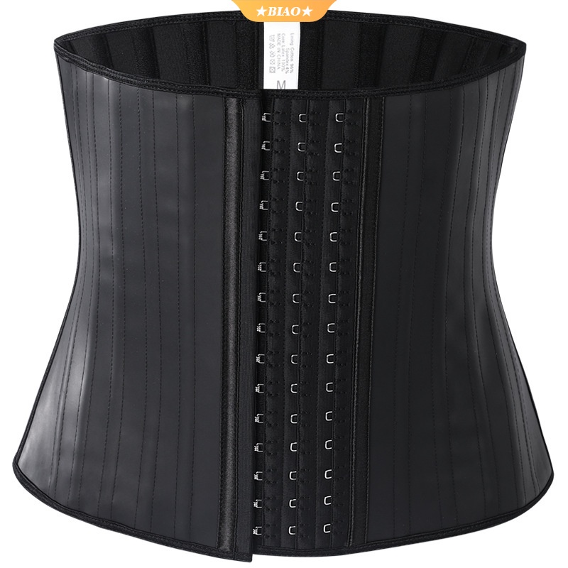 Latex Corset Tuck Abdomen Binding Belt Body Shapewear 25 Steel Bone