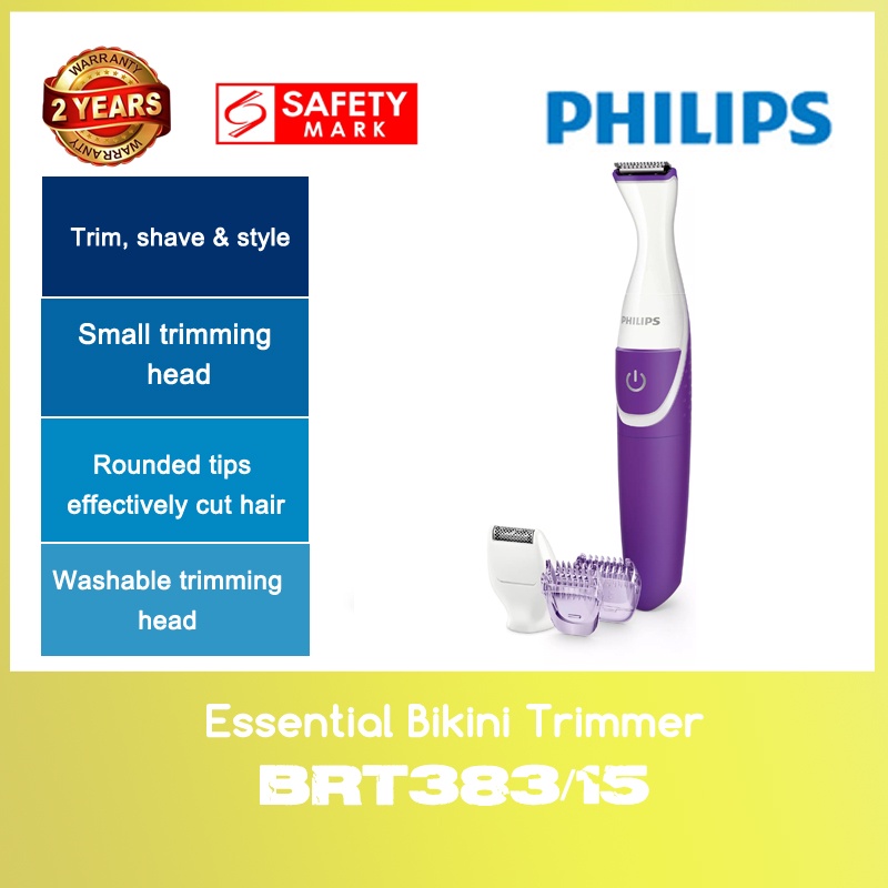 Philips BRT383/15 Essential Bikini Trimmer WITH 2 YEARS WARRANTY Shopee Singapore